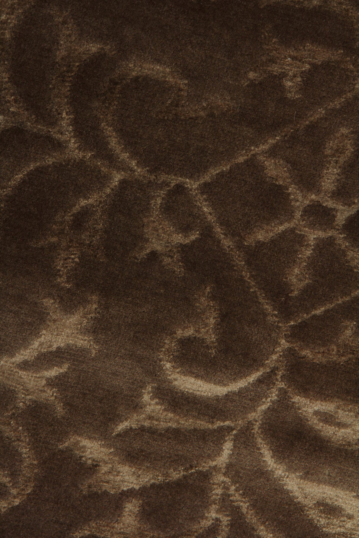 Exquisite Rugs Super Tibetan hand-knotted Wool/Bamboo Silk 9184 Light Chocolate 9' x 6' Area Rug