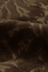 Exquisite Rugs Super Tibetan hand-knotted Wool/Bamboo Silk 9184 Light Chocolate 9' x 6' Area Rug