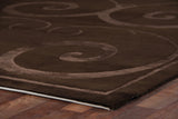 Exquisite Rugs Super Tibetan hand-knotted Wool/Bamboo Silk 9201 Dark Chocolate 10' x 8' Area Rug