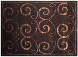 Exquisite Rugs Super Tibetan hand-knotted Wool/Bamboo Silk 9201 Dark Chocolate 10' x 8' Area Rug