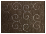 Exquisite Rugs Super Tibetan hand-knotted Wool/Bamboo Silk 9202 Light Chocolate 12' x 9' Area Rug