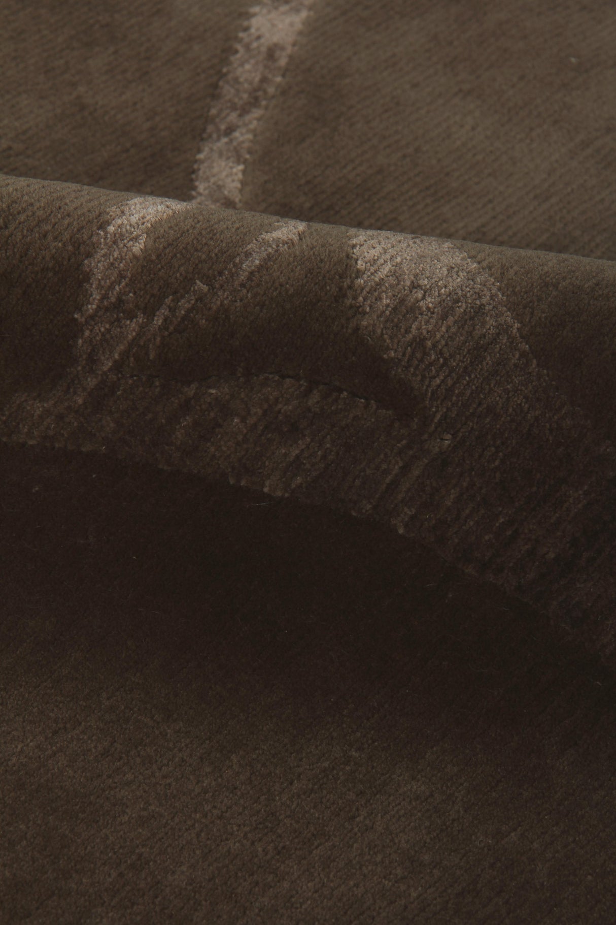 Exquisite Rugs Super Tibetan hand-knotted Wool/Bamboo Silk 9202 Light Chocolate 12' x 9' Area Rug