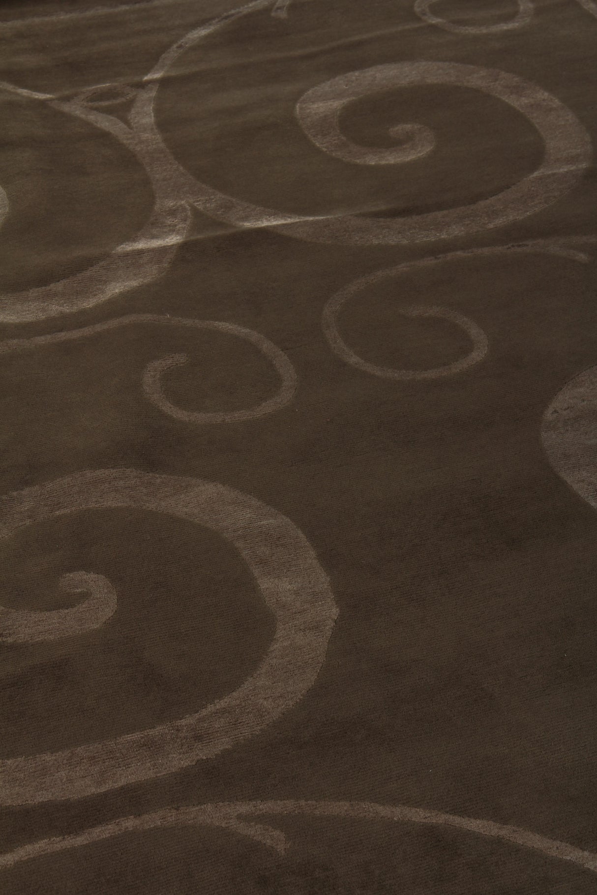 Exquisite Rugs Super Tibetan hand-knotted Wool/Bamboo Silk 9202 Light Chocolate 12' x 9' Area Rug