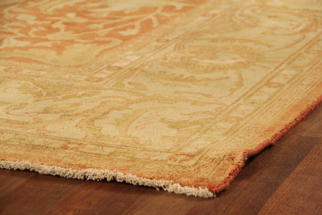 Exquisite Rugs Antique Weave Oushak hand-knotted New Zealand Wool 9210 Rust/Ivory 10' x 8' Area Rug