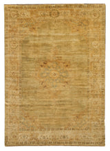 Exquisite Rugs Antique Weave Oushak hand-knotted New Zealand Wool 9223 Green/Beige 18' x 14' Area Rug
