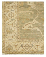 Exquisite Rugs Antique Weave Oushak hand-knotted New Zealand Wool 9328 Light Green/Ivory 18' x 14' Area Rug