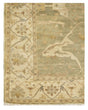 Exquisite Rugs Antique Weave Oushak hand-knotted New Zealand Wool 9328 Light Green/Ivory 18' x 14' Area Rug