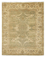 Exquisite Rugs Antique Weave Oushak hand-knotted New Zealand Wool 9328 Light Green/Ivory 18' x 14' Area Rug