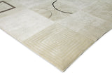 Exquisite Rugs Super Tibetan hand-knotted Wool/Bamboo Silk 9385 Ivory 10' x 8' Area Rug