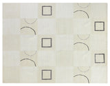 Exquisite Rugs Super Tibetan hand-knotted Wool/Bamboo Silk 9385 Ivory 10' x 8' Area Rug