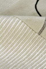 Exquisite Rugs Super Tibetan hand-knotted Wool/Bamboo Silk 9385 Ivory 10' x 8' Area Rug