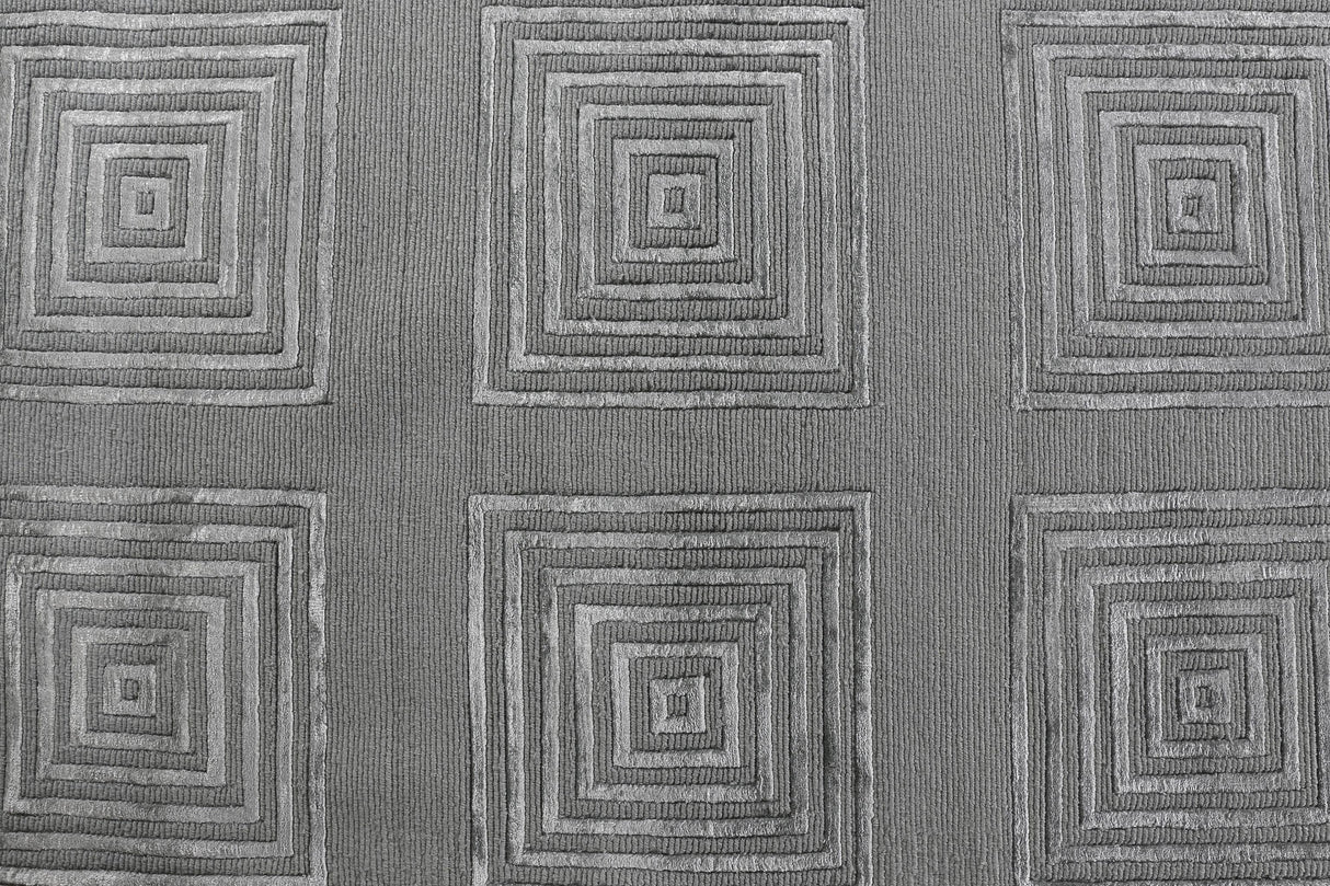 Exquisite Rugs Metro Velvet hand-knotted Wool/Viscose 9418 Light Blue 14' x 10' Area Rug