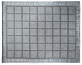 Exquisite Rugs Metro Velvet hand-knotted Wool/Viscose 9418 Light Blue 14' x 10' Area Rug