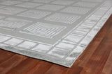 Exquisite Rugs Metro Velvet hand-knotted Wool/Viscose 9418 Light Blue 14' x 10' Area Rug