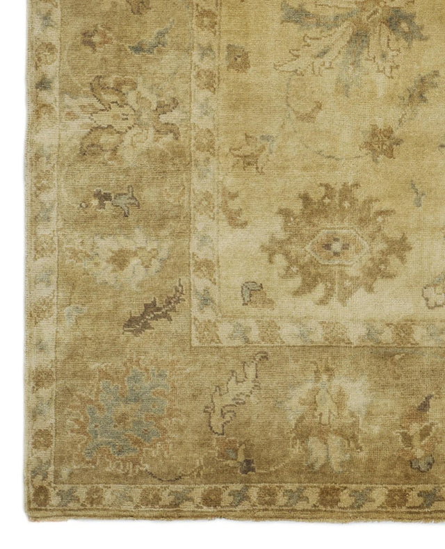 Exquisite Rugs Antique Weave Oushak hand-knotted New Zealand Wool 9493 Ivory/Beige 18' x 14' Area Rug