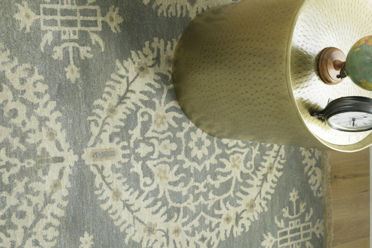 Exquisite Rugs Fine Wool hand-knotted New Zealand Wool 9495 Silver/Gray 15' x 12' Area Rug