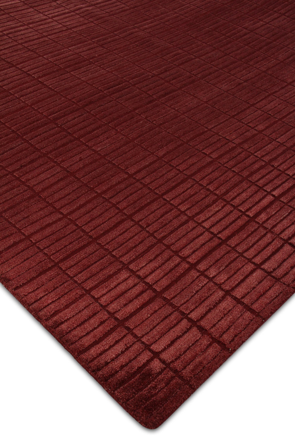 Exquisite Rugs Blocks handloomed Viscose 9502 Red 11' x 9' Area Rug