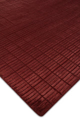 Exquisite Rugs Blocks handloomed Viscose 9502 Red 11' x 9' Area Rug
