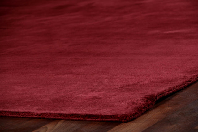 Exquisite Rugs Dove handloomed Viscose 9507 Ruby Red 10' x 8' Area Rug