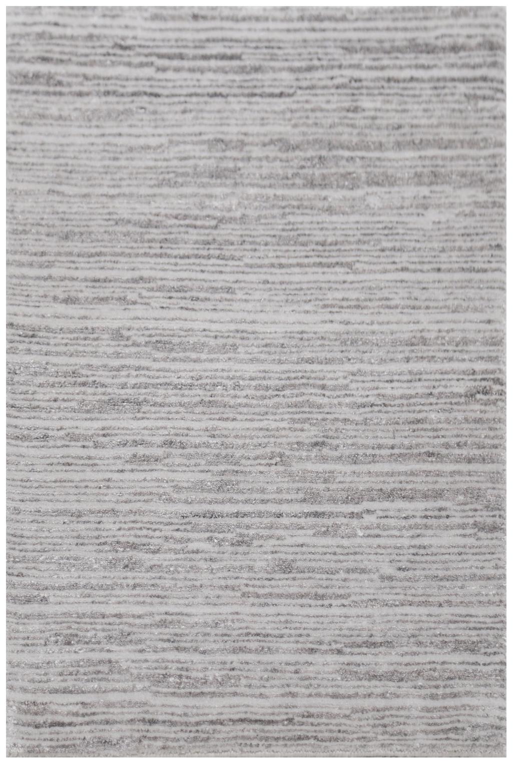 Exquisite Rugs Bamboo Silk hand-knotted Bamboo Silk 9517 Light Gray 9' x 6' Area Rug