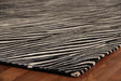 Exquisite Rugs Super Tibetan hand-knotted Wool/Bamboo Silk 9527 Black/Silver 9' x 6' Area Rug