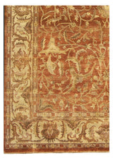 Exquisite Rugs Antique Weave Oushak hand-knotted New Zealand Wool 9564 Rust/Ivory 10' x 8' Area Rug