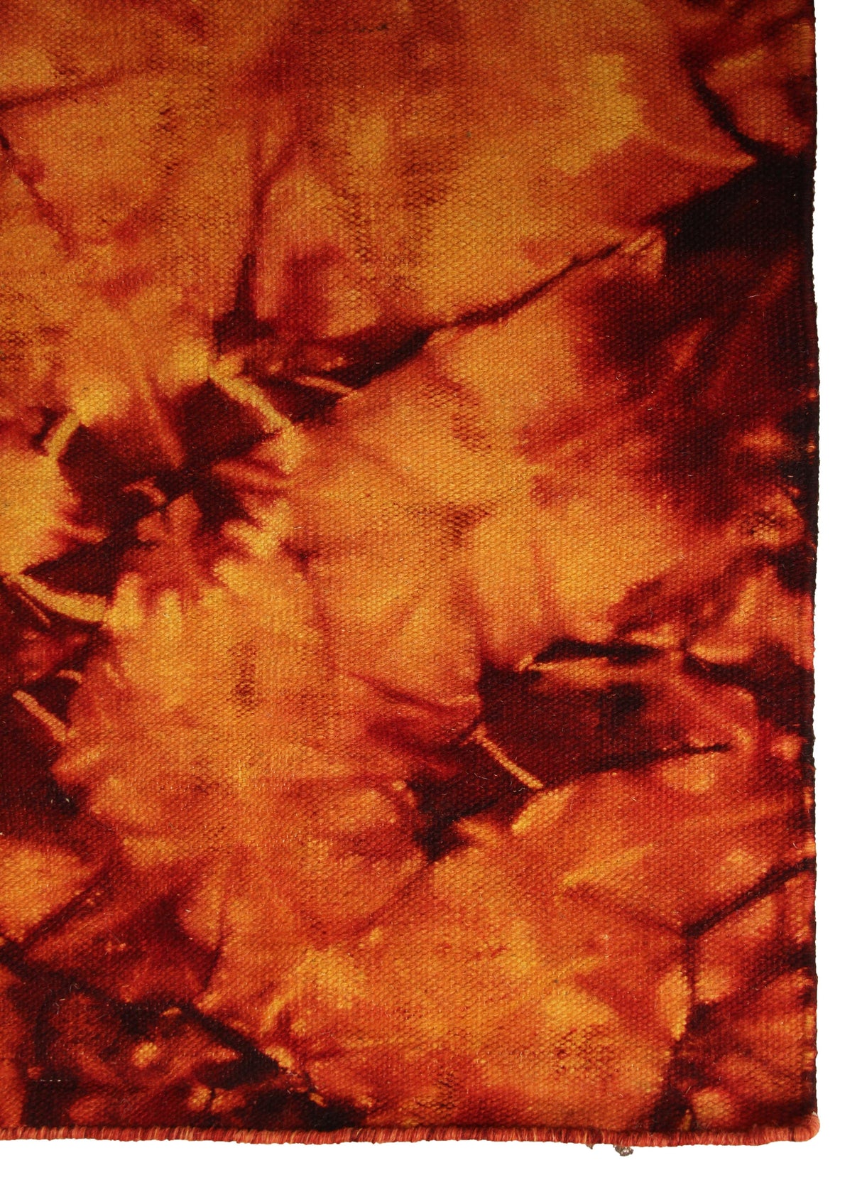 Exquisite Rugs Flatweave flatweave New Zealand Wool 9586 Orange/Red 8' x 5' Area Rug
