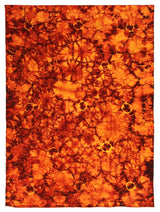 Exquisite Rugs Flatweave flatweave New Zealand Wool 9586 Orange/Red 8' x 5' Area Rug