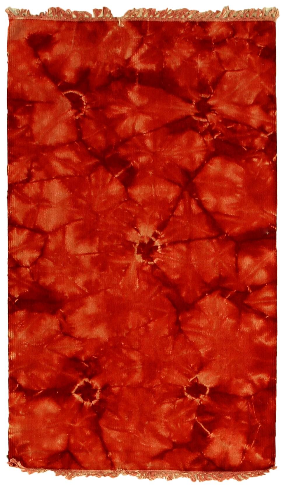 Exquisite Rugs Flatweave flatweave New Zealand Wool 9588 Red 5' x 3' Area Rug