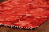 Exquisite Rugs Flatweave flatweave New Zealand Wool 9588 Red 5' x 3' Area Rug