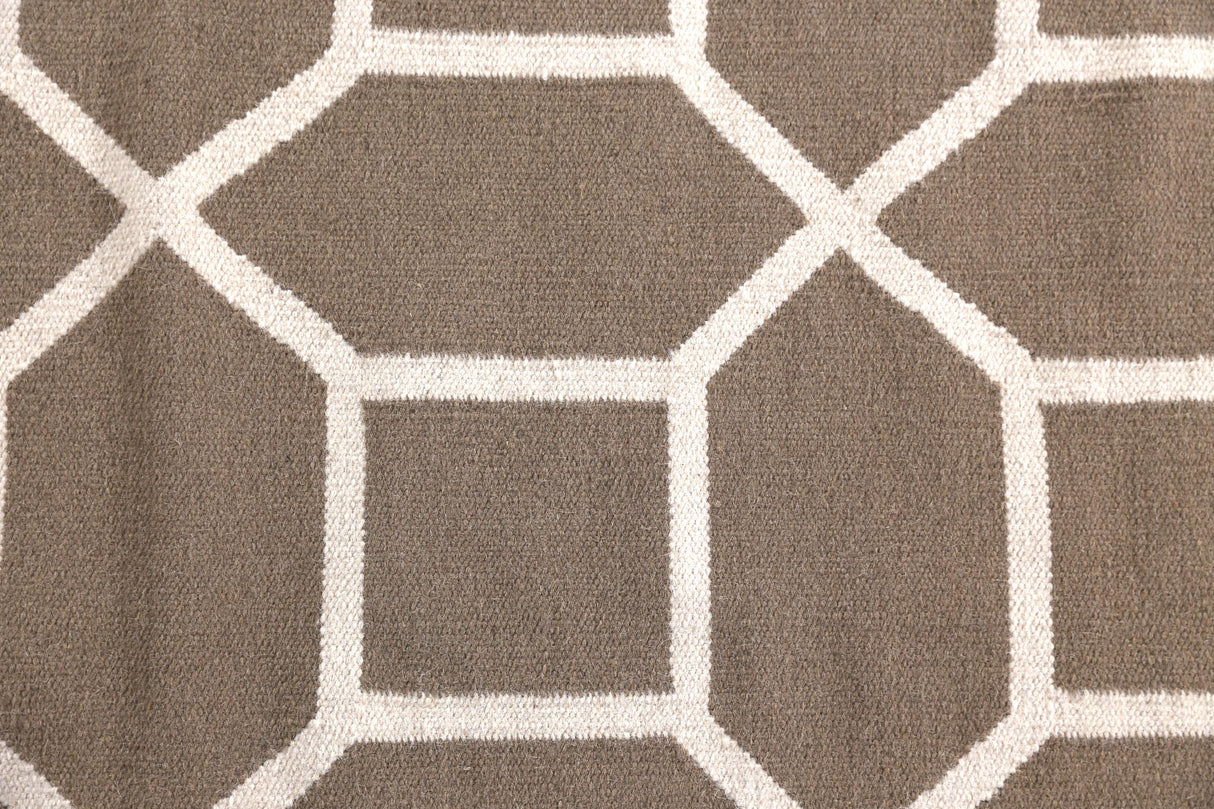 Exquisite Rugs Flatweave flatweave New Zealand Wool 9687 Sage 8' x 5' Area Rug