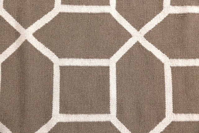 Exquisite Rugs Flatweave flatweave New Zealand Wool 9687 Sage 8' x 5' Area Rug