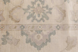 Exquisite Rugs Antique Weave Oushak hand-knotted New Zealand Wool 9691 Ivory 18' x 14' Area Rug