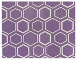 Exquisite Rugs Flatweave flatweave New Zealand Wool 9700 Purple/White 8' x 5' Area Rug