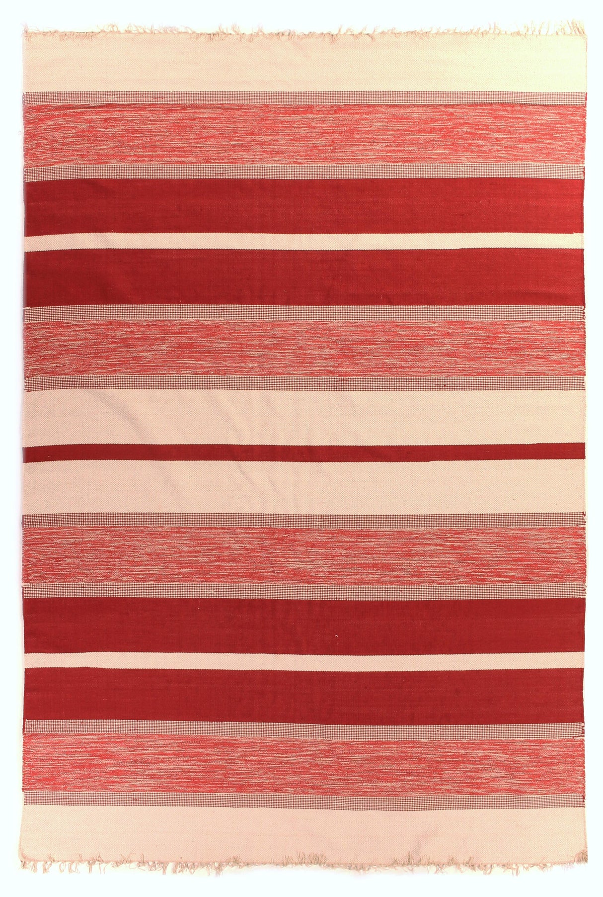 Exquisite Rugs Druggets flatweave Cotton 9720 Red 8' x 5' Area Rug