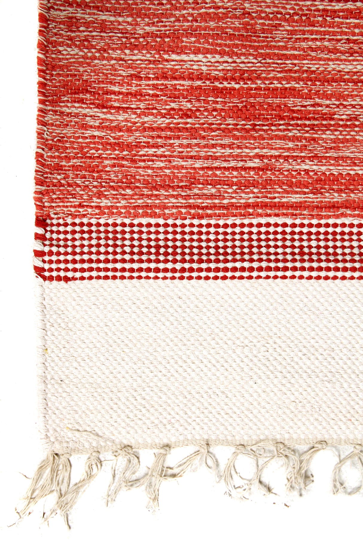 Exquisite Rugs Druggets flatweave Cotton 9720 Red 8' x 5' Area Rug