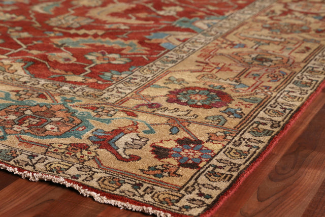 Exquisite Rugs Antique Weave Serapi hand-knotted New Zealand Wool 9745 Rust/Gold 15' x 12' Area Rug