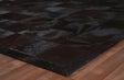 Exquisite Rugs Natural Hide hand-tufted Leather Hide 9753 Black 10' x 8' Area Rug
