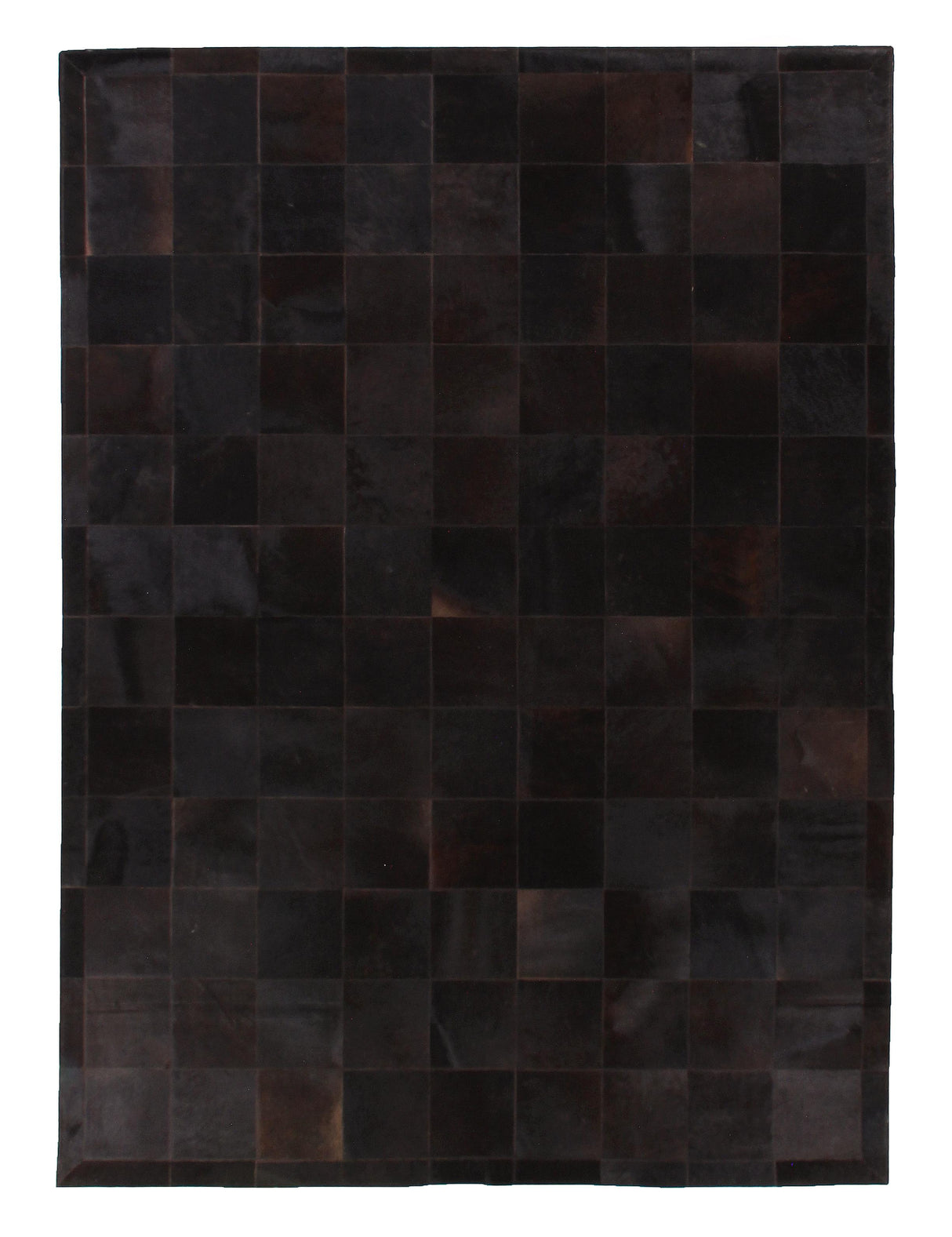 Exquisite Rugs Natural Hide hand-tufted Leather Hide 9753 Black 10' x 8' Area Rug