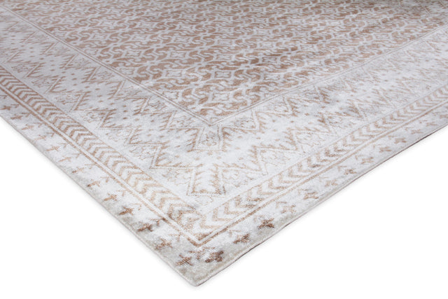 Exquisite Rugs Antique Weave Bamboo hand-knotted Bamboo Silk 9800 Beige 15' x 12' Area Rug