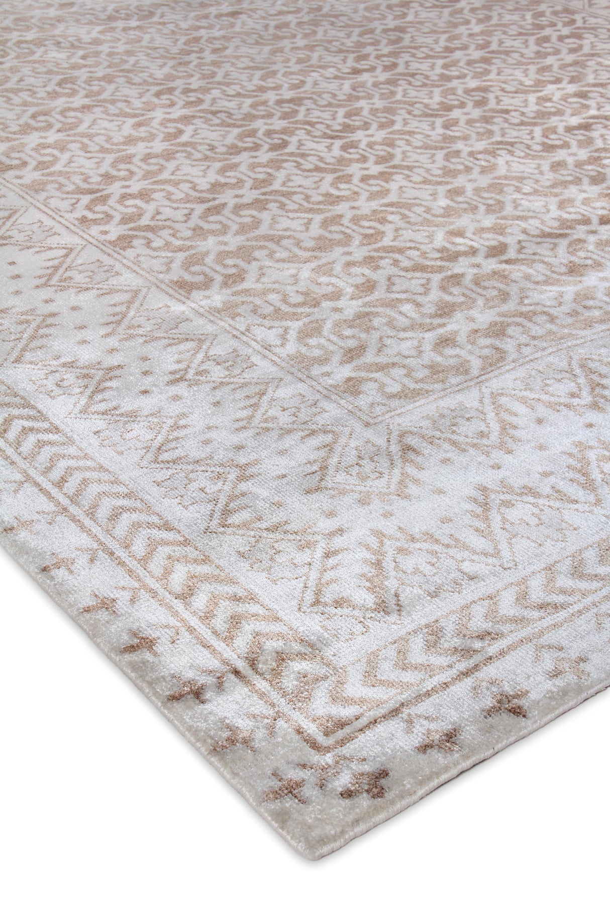 Exquisite Rugs Antique Weave Bamboo hand-knotted Bamboo Silk 9800 Beige 15' x 12' Area Rug
