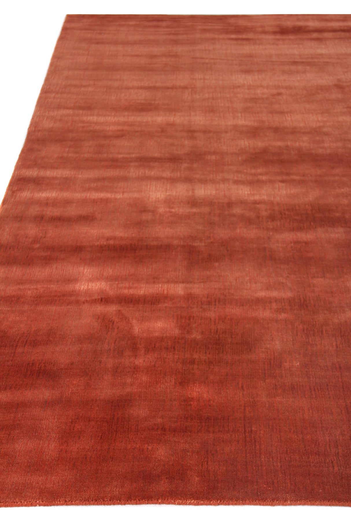 Exquisite Rugs Smart Gem handloomed Wool/Viscose 9805 Orange 9' x 6' Area Rug