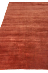Exquisite Rugs Smart Gem handloomed Wool/Viscose 9805 Orange 9' x 6' Area Rug