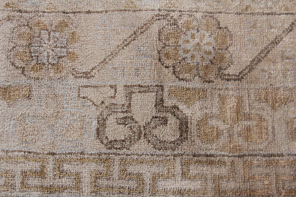 Exquisite Rugs Fine Khotan hand-knotted Bamboo Silk 9918 Camel/Ivory 18' x 14' Area Rug