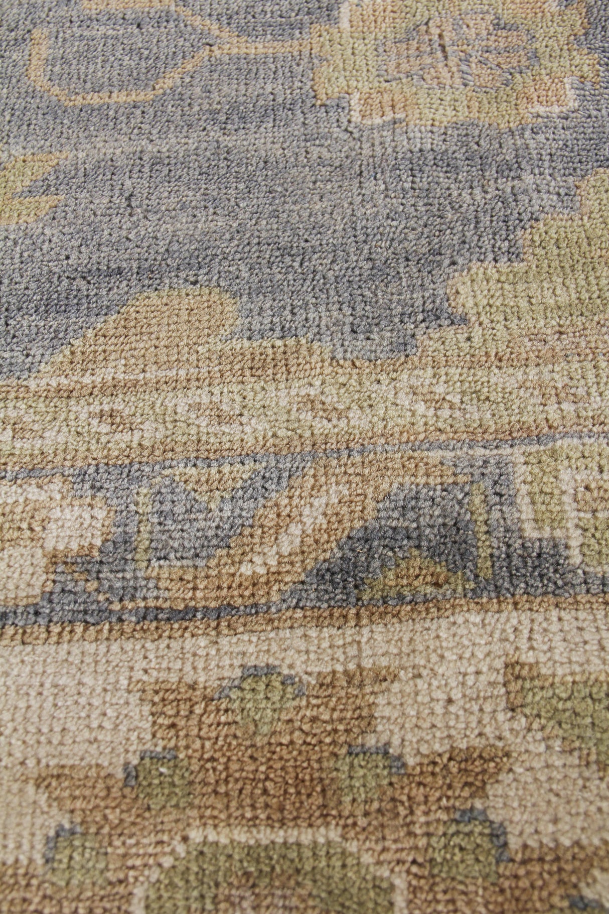 Exquisite Rugs Antique Weave Oushak hand-knotted New Zealand Wool 9936 Ivory/Cobalt 14' x 10' Area Rug
