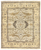 Exquisite Rugs Antique Weave Oushak hand-knotted New Zealand Wool 9939 Powder Blue/Beige 15' x 12' Area Rug