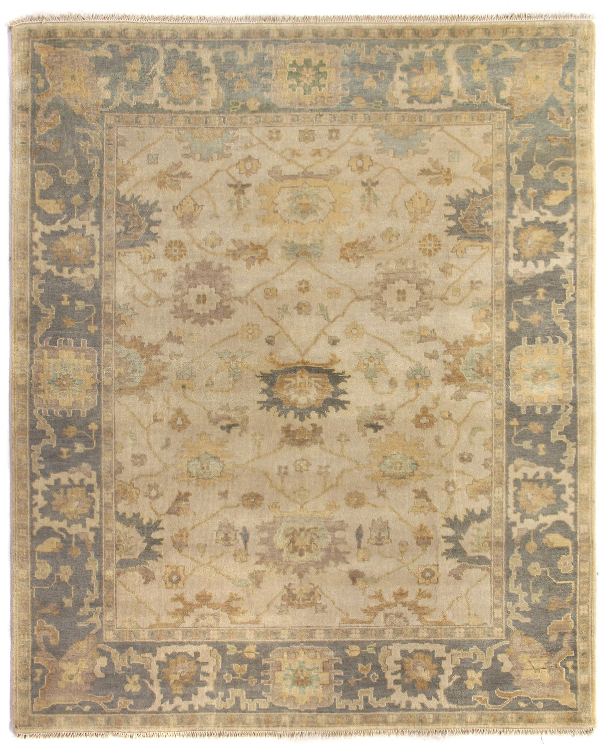 Exquisite Rugs Antique Weave Oushak hand-knotted New Zealand Wool 9940 Beige/Gray 18' x 14' Area Rug