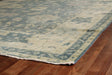Exquisite Rugs Antique Weave Oushak hand-knotted New Zealand Wool 9969 Blue/Ivory 18' x 14' Area Rug