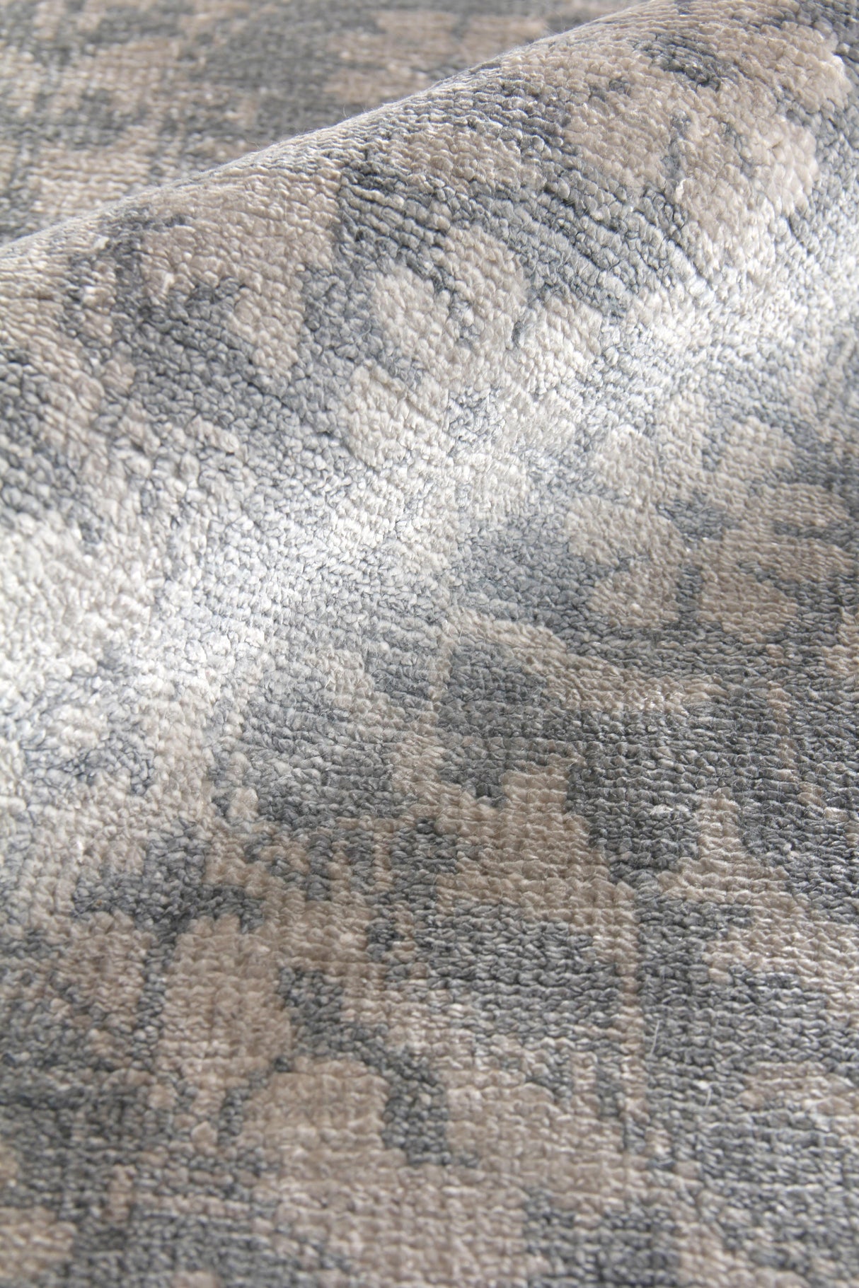 Exquisite Rugs Antique Weave Bamboo hand-knotted Bamboo Silk 9997 Gray 14' x 10' Area Rug