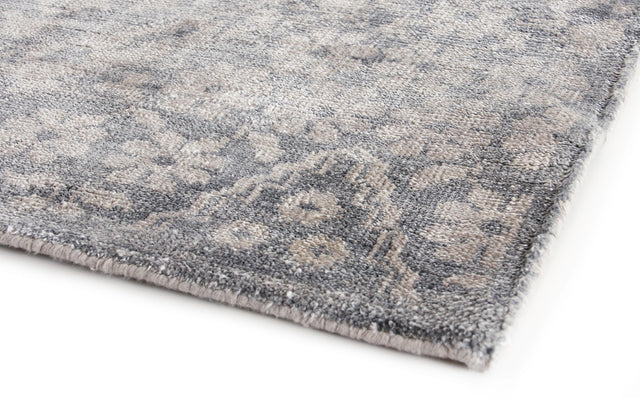Exquisite Rugs Antique Weave Bamboo hand-knotted Bamboo Silk 9997 Gray 12' x 9' Area Rug